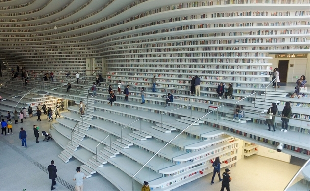 Tham quan Tianjin Binhai - thư viện đẹp nhất thế giới tại Trung Quốc