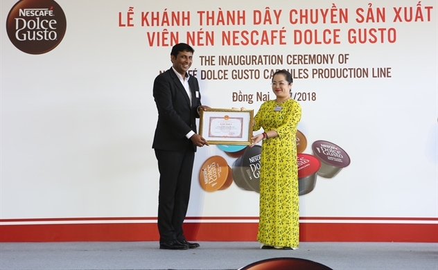 Nestlé Việt Nam nhận bằng khen của tỉnh Đồng Nai