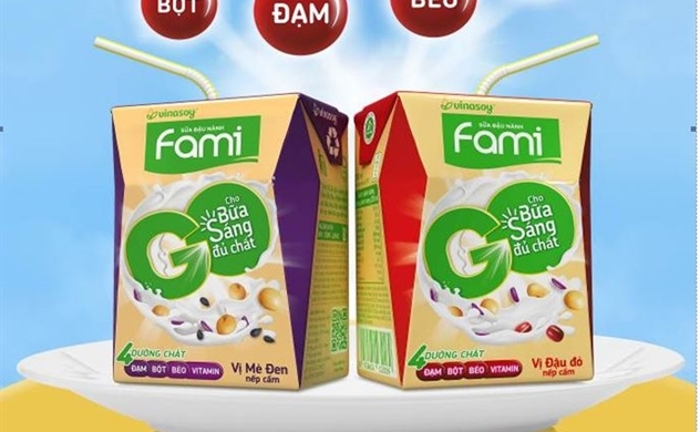 Vinasoy ra mắt sữa đậu nành Fami Go