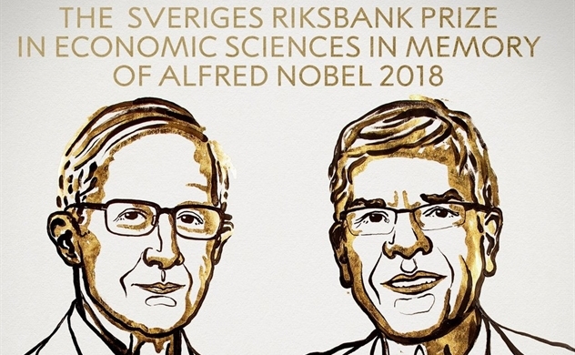 Hai người Mỹ đã nhận giải Nobel Kinh tế về tăng trưởng bền vững