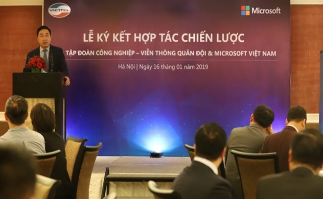 Viettel hợp tác Microsoft hợp tác đẩy mạnh dịch vụ số tại Việt Nam