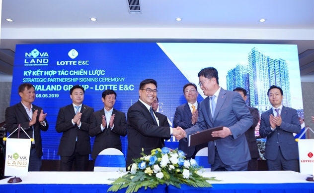 Novaland ký kết hợp tác chiến lược với nhà thầu xây dựng Lotte E&C