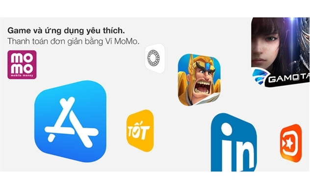 Sử dụng Ví Điện tử MoMo để thanh toán cho các dịch vụ Apple tại Việt Nam