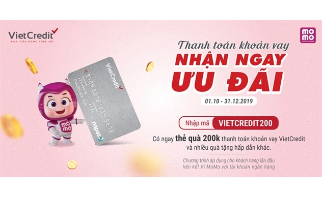 VietCredit tri ân khách hàng với bộ quà thanh toán MoMo và nhiều ưu đãi hấp dẫn