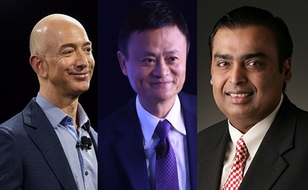 Tỉ phú Jeff Bezos, Jack Ma hay Mukesh Ambani ai sẽ là tỉ phú ngàn tỉ USD đầu tiên của thế giới?