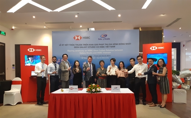 HSBC Việt Nam hợp tác cung cấp giải pháp thu đa kênh cho Galaxy Studio