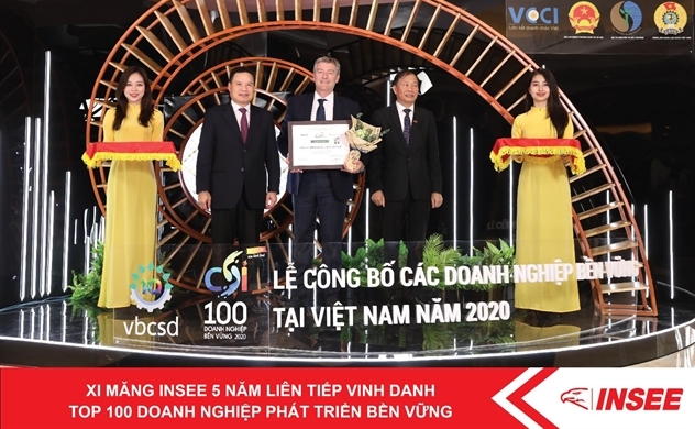 INSEE Vietnam honoured as Top 100 Sustainability Companies 2020