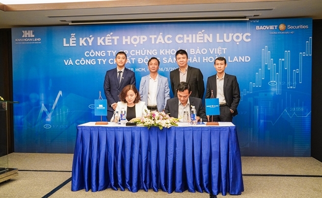 Chứng khoán Bảo Việt ký kết hợp tác chiến lược cùng Khải Hoàn Land