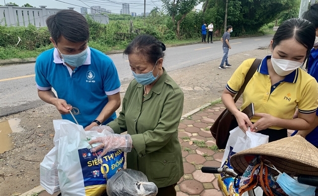 Pop-up charity food shop launched to support pandemic-hit citizens in Hanoi