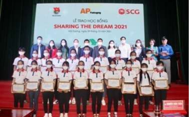 Học bổng SCG Sharing The Dream năm 2021 chắp cánh cho thế hệ trẻ trên toàn quốc