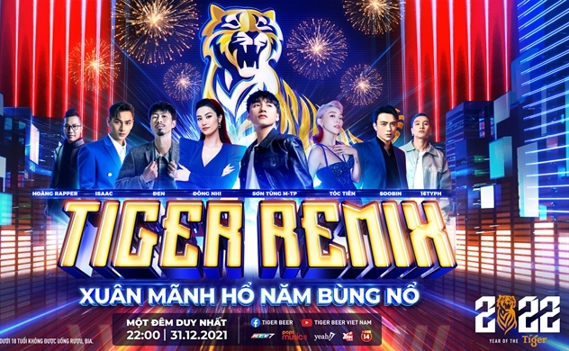 Tiger Remix 2022:  Đại nhạc hội thực tế ảo hứa hẹn công phá mọi kỷ lục để chào đón năm Mãnh Hổ bùng nổ