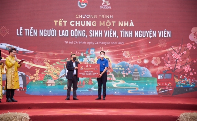 Chương trình “Tết Chung Một Nhà” do Trung ương Đoàn Thành phố Hồ Chí Minh và Bia Saigon thực hiện chính thức bắt đầu