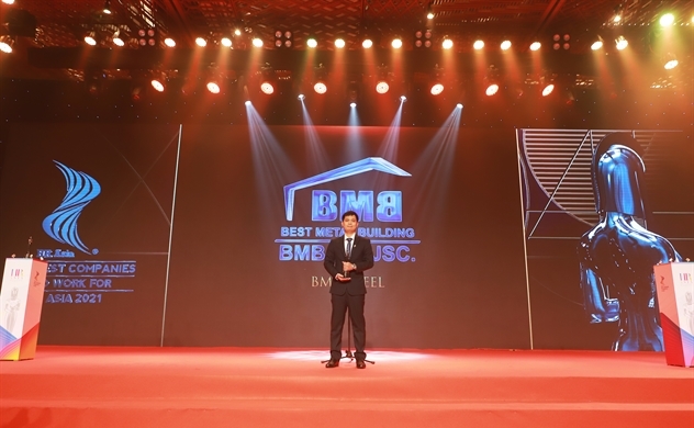 BMB Steel lần đầu tiên được vinh danh giải thưởng ‘Nơi làm việc tốt nhất châu Á’