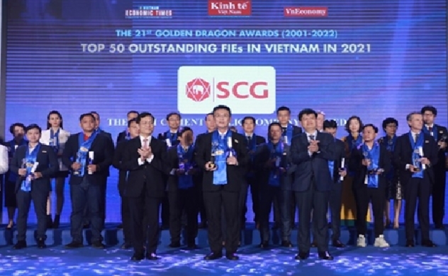 SCG được vinh danh trong top 50 doanh nghiệp FDI tiêu biểu tại Lễ trao giải Rồng Vàng lần thứ 21