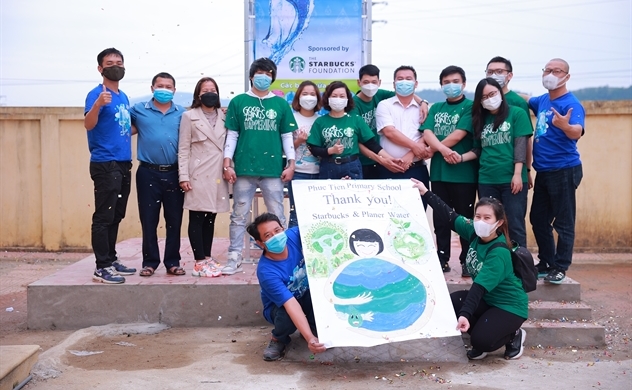 Starbucks Việt Nam xây dựng Tháp lọc nước AquaTowers cho cộng đồng