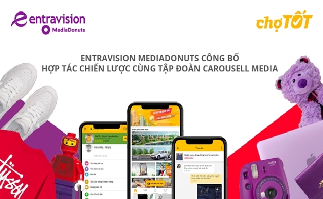 Carousell Media Group (Chợ tốt) bổ nhiệm Entravision MediaDonuts là đối tác độc quyền tại Việt Nam và Phillipines