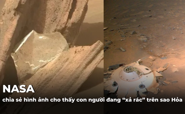 NASA chia sẻ hình ảnh cho thấy con người đang “xả rác” trên sao Hỏa