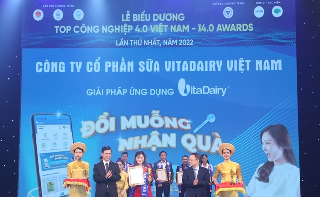 VitaDairy doanh nghiệp sữa duy nhất tại Việt Nam có sản phẩm số thông minh đạt giải thưởng Top công nghiệp 4.0 Việt Nam