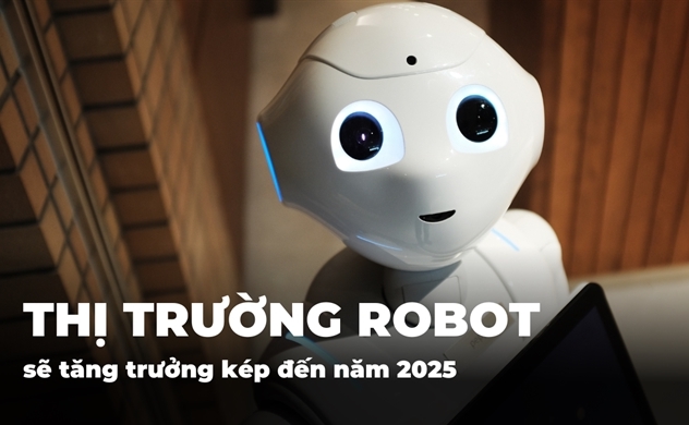 Thị trường robot sẽ tăng trưởng kép đến năm 2025