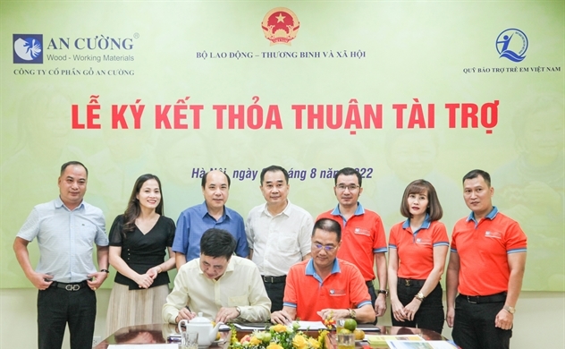 Gỗ An Cường (ACG) ký kết tài trợ 2,5 tỉ cho Quỹ bảo trợ trẻ em Việt Nam