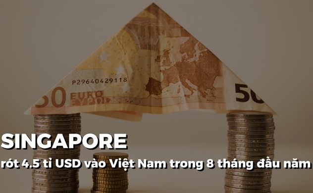 Singapore đã rót 4,5 tỉ USD vào Việt Nam trong 8 tháng đầu năm