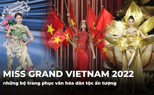 Những bộ trang phục văn hóa dân tộc ấn tượng tại Miss Grand Vietnam 2022