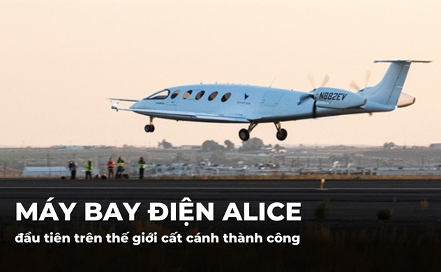 Chiếc máy bay điện Alice đầu tiên trên thế giới cất cánh thành công
