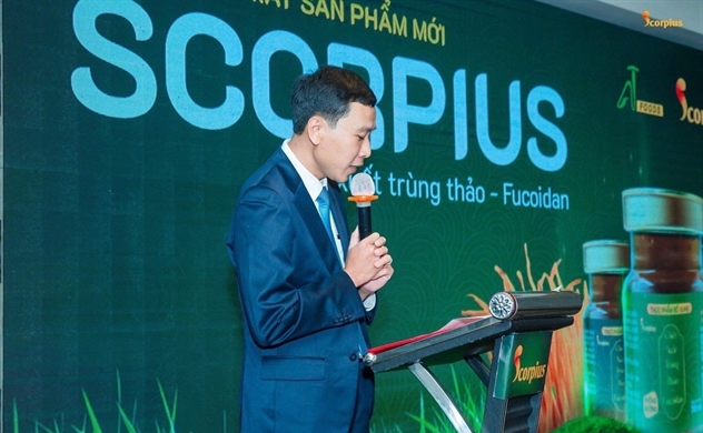 Cty Cổ phần Thực phẩm AT ra mắt “nước chiết xuất trùng thảo - Fucoidan” Scorpius