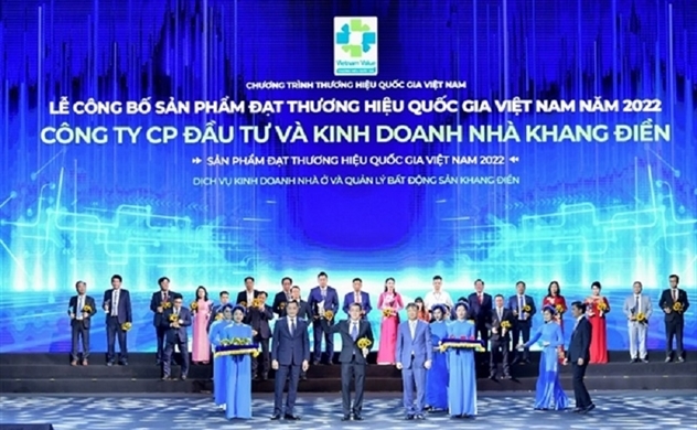 Tập đoàn Khang Điền (KDH) được công nhận Thương hiệu quốc gia Việt Nam 2022