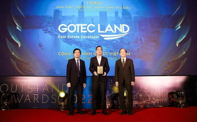 Gotec Land: 3 năm vững danh hiệu Top 10 Nhà phát triển bất động sản Tiêu biểu tại Việt Nam