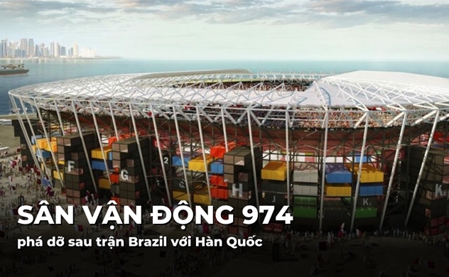 Phá dỡ sân vận động lạ nhất World Cup sau trận Brazil vs Hàn Quốc