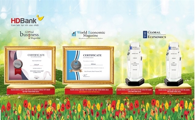 HDBank "thắng lớn" 4 giải thưởng quốc tế về chất lượng dịch vụ
