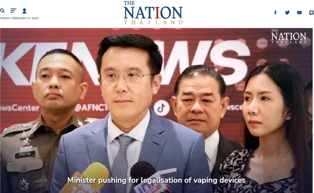 Thái Lan thừa nhận cấm thuốc lá điện tử không thành công