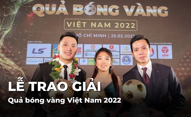 Nguyễn Văn Quyết, Huỳnh Như và Hồ Văn Ý đoạt Quả bóng vàng Việt Nam 2022