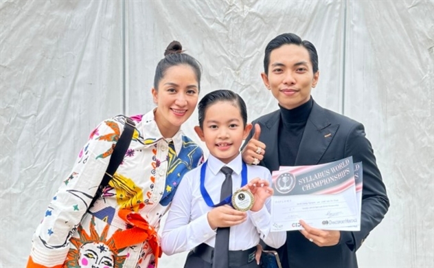 Con trai Khánh Thi Phan Hiển vô địch Thế giới khi mới 8 tuổi