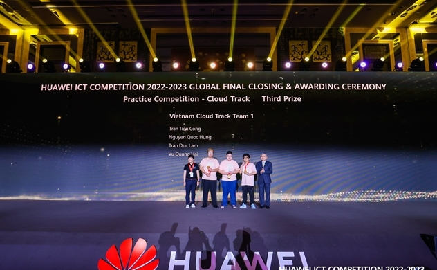 Sinh viên Việt Nam giành giải Ba chung kết toàn cầu Huawei ICT Competition 2022-2023