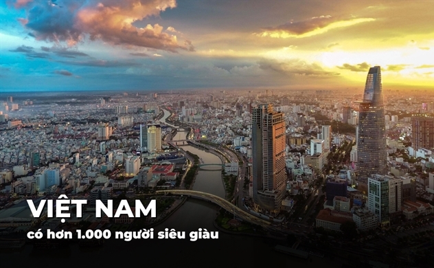 Việt Nam có hơn 1.000 người siêu giàu