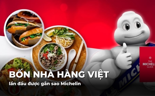 Bốn nhà hàng Việt lần đầu được gắn sao Michelin