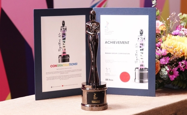 Masan Group nhận “cú đúp” giải thưởng tại HR Asia Award 2023