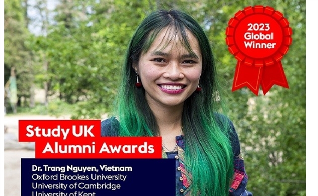 Nữ Tiến sĩ Việt giành giải thưởng của Vương quốc Anh về khoa học và bền vững