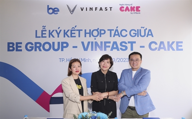 Vinfast, Be Group, Digital Bank Cake by VPBank team up to support Be drivers switching to electric vehicles