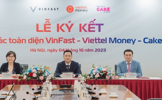 Cake by VPBank và Viettel Money hợp tác chiến lược với hãng xe điện VinFast