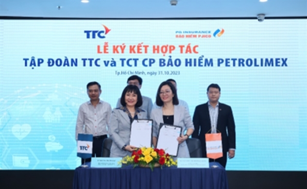 Lễ ký kết hợp tác giữa Tập đoàn TTC và TCT CP Bảo hiểm Petrolimex