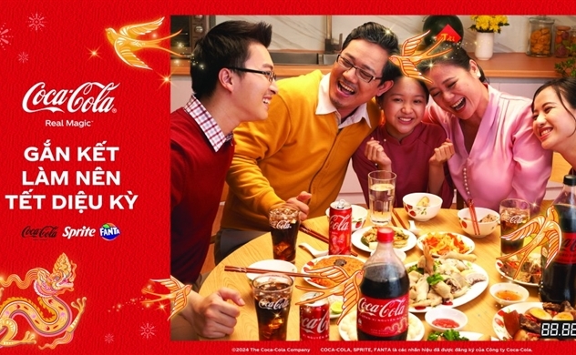 Coca-Cola lan toả thông điệp “Gắn kết làm nên Tết diệu kỳ" trong chiến dịch Tết 2024