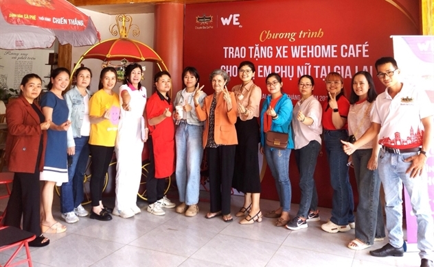 King Coffee tiếp tục trao tặng mô hình kinh doanh Wehome Cafe hỗ trợ phụ nữ Gia Lai khởi nghiệp