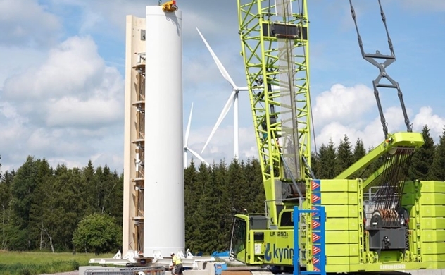 Tháp tuabin gỗ cho năng lượng gió trở nên xanh hơn