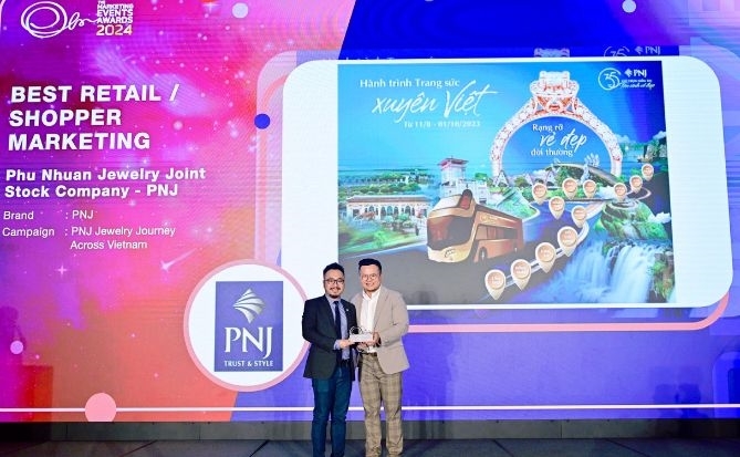 PNJ lần thứ ba liên tiếp nhận giải Marketing Events Awards