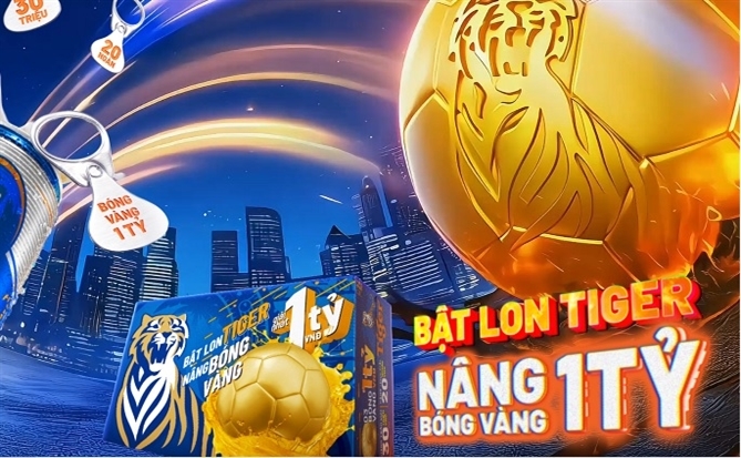 Chương trình “Bật lon Tiger, nâng bóng vàng 1 tỉ”