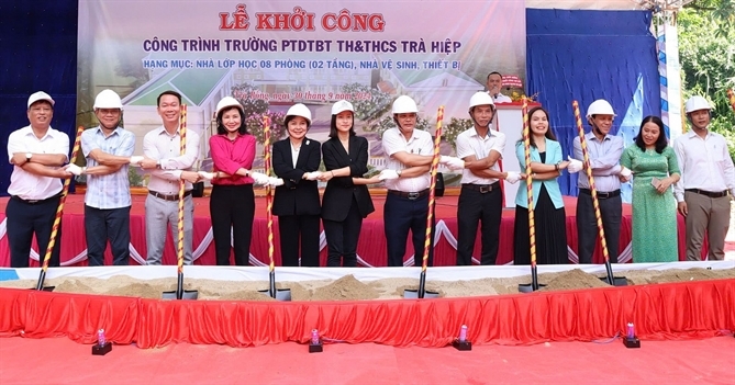 Khởi công xây dựng Trường PTDTBT TH&THCS Trà Hiệp