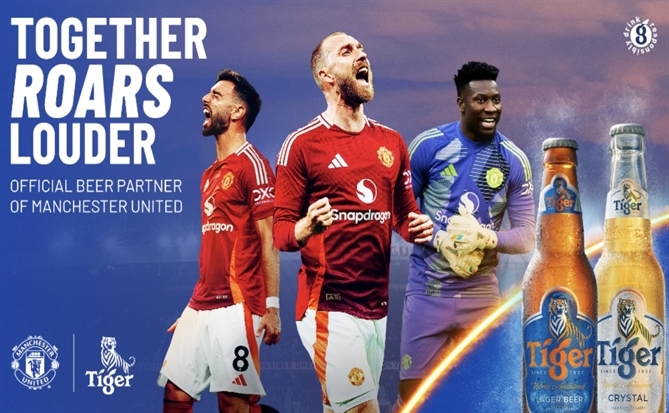 Tiger - Bia chính thức của Câu lạc bộ Bóng đá Manchester United